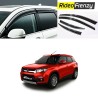 Buy Vitara Brezza Chrome Line Door Visors Online | Unbreakable ABS