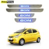 Buy Hyundai Eon Stainless Steel Door Scuff Sill Plate with blue LED at low prices-RideoFrenzy