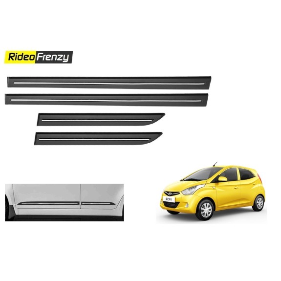 Buy Hyundai Eon Black Chromed Side beading online at low prices-RideoFrenzy