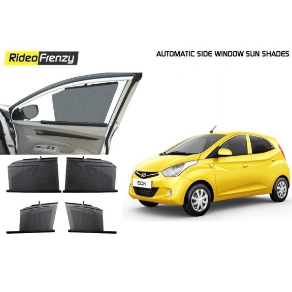 Buy Hyundai Eon Automatic Side Window Sun Shades online at low prices-RideoFrenzy