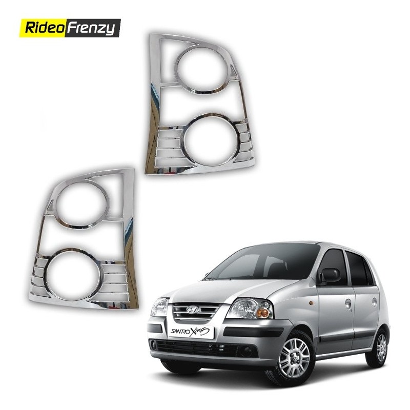 Buy Hyundai Santro Chrome Tail Light Covers at low prices-RideoFrenzy