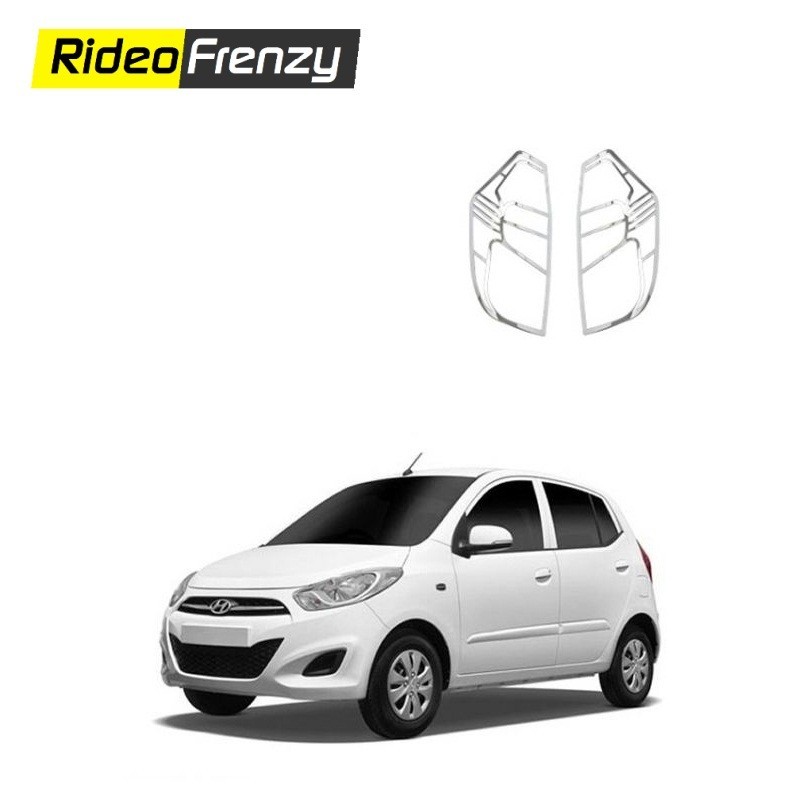 Buy Chrome Tail Light Covers for Hyundai I10 at low prices-RideoFrenzy