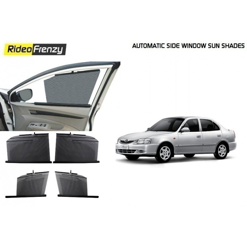 Buy Hyundai Accent Automatic Side Window Sun Shade at low prices-RideoFrenzy