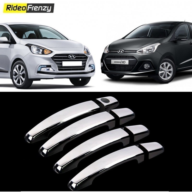 Buy Hyundai Grant i10 & Xcent Door Chrome Handle Covers at low prices-RideoFrenzy