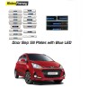 Buy Hyundai Grand i10 Stainless Steel Door Scuff Sill Plate with blue LED at low prices-RideoFrenzy