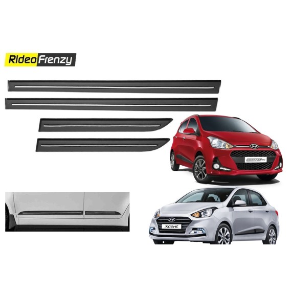 Buy Grand i10 & Xcent Black Chromed Side Beading at low prices-RideoFrenzy