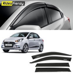 Buy Unbreakable Hyundai Xcent Door Visors in ABS Plastic at low prices-RideoFrenzy