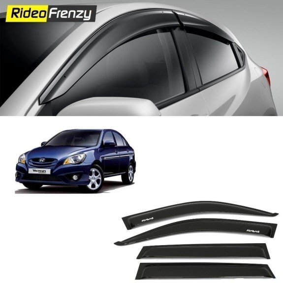 Buy Injected Molded Hyundai Verna Door Visors at low prices-RideoFrenzy