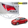 Buy Hyundai Verna Fluidic Chrome Tail Light Covers at low prices-RideoFrenzy