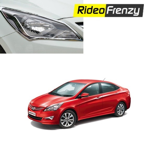 Buy Premium Quality Hyundai Verna Fluidic Chrome HeadLights at low prices-RideoFrenzy