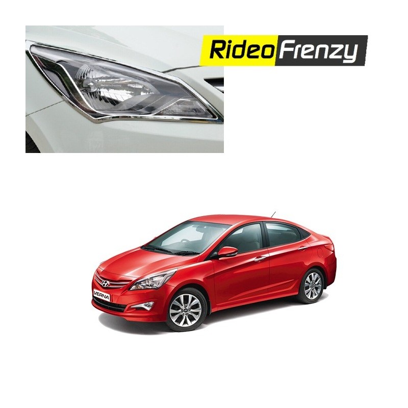 Buy Premium Quality Hyundai Verna Fluidic Chrome HeadLights at low prices-RideoFrenzy