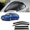 Buy Unbreakable Hyundai Hyundai Elantra Door Visors in ABS Plastic at low prices-RideoFrenzy