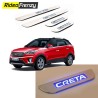 Buy Hyundai Creta Stainless Steel Door Scuff Sill Plate with blue LED at low prices-RideoFrenzy