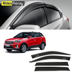 Buy Unbreakable Hyundai Creta Door Visors in ABS Plastic at low prices-RideoFrenzy