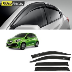 Buy Unbreakable Honda Brio Door Visors in ABS Plastic at low prices-RideoFrenzy