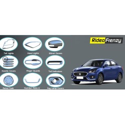 Buy Maruti Dzire 2017 Chrome Combo Kit | Complete Set of  9 Items