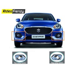 Buy Maruti Suzuki Dzire 2017 Chrome Fog Lamp Covers Garnish | Original