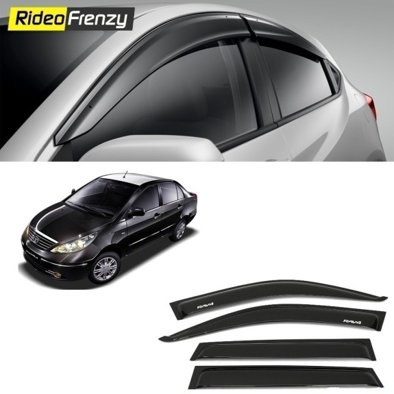 Buy Unbreakable Tata Manza Door Visors in ABS Plastic at low prices-RideoFrenzy