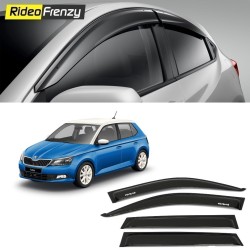 Buy Unbreakable Skoda Fabia Door Visors in ABS Plastic at low prices-RideoFrenzy