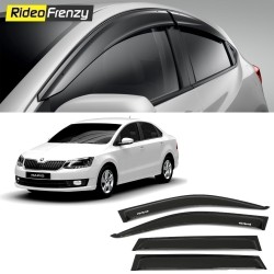 Buy Unbreakable Skoda Rapid Door Visors in ABS Plastic at low prices-RideoFrenzy