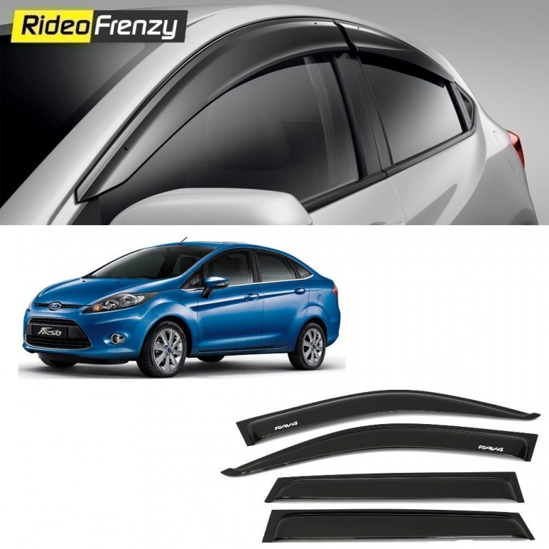 Buy Unbreakable New Ford Fiesta Door Visors in ABS Plastic at low prices-RideoFrenzy