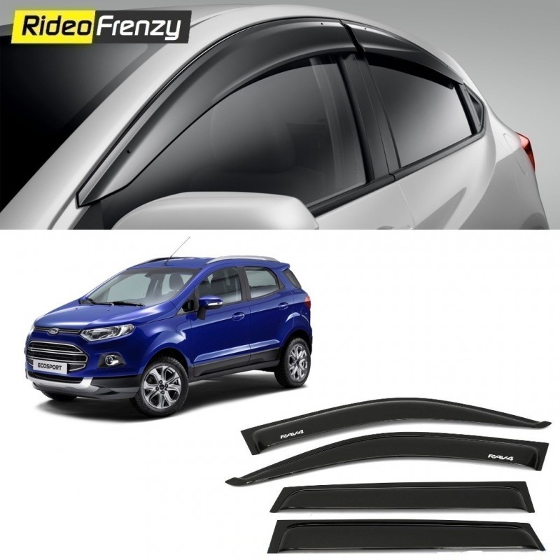 Buy Unbreakable Ford Ecosport Door Visors in ABS Plastic at low prices | RideoFrenzy