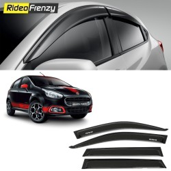 Buy Unbreakable Fiat Punto Door Visors in ABS Plastic at low prices-RideoFrenzy