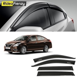 Buy Unbreakable Nissan Sunny Door Visors in ABS Plastic at low prices-RideoFrenzy