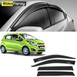 Buy Unbreakable Chevrolet Beat Door Visors in ABS Plastic at low prices-RideoFrenzy