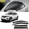 Buy Unbreakable Renault Kwid Door Visors in ABS Plastic at low prices-RideoFrenzy