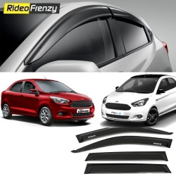 Buy Unbreakable Ford Figo Aspire & New Figo Door Visors in ABS Plastic at low prices-RideoFrenzy