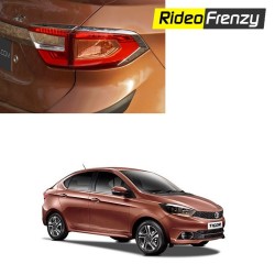 Buy Premium Tata Tigor Chrome Tail Light Covers at low prices-RideoFrenzy