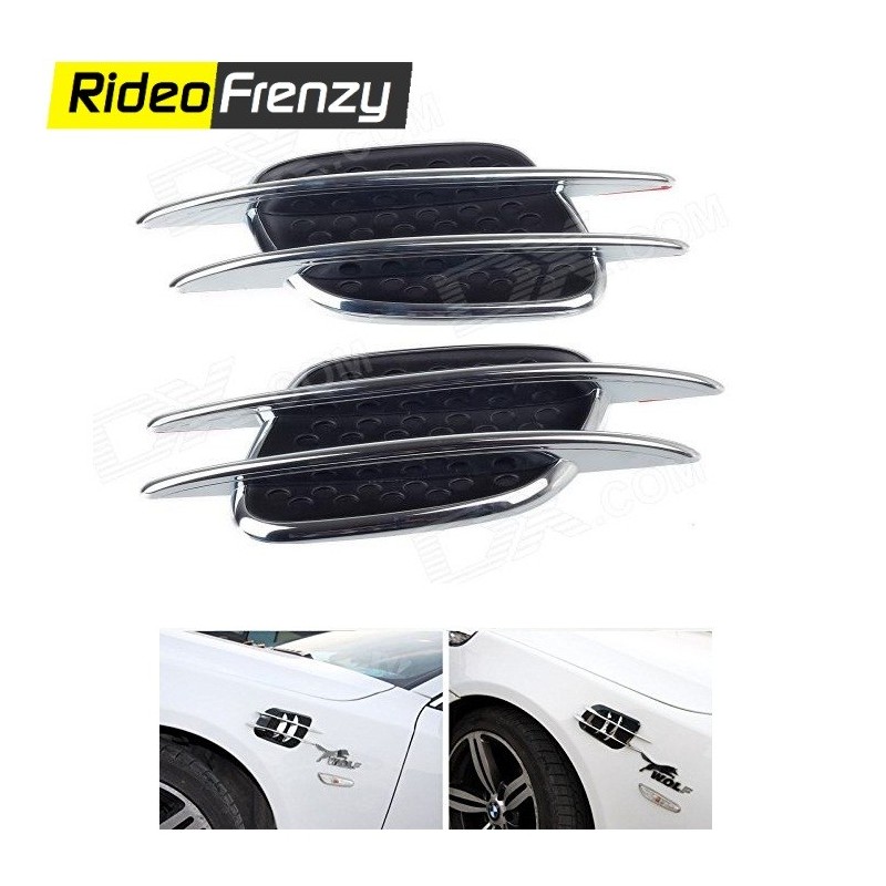 Buy Premium Twin Chrome Fendor Air Flow Body Graphics at low prices-RideoFrenzy