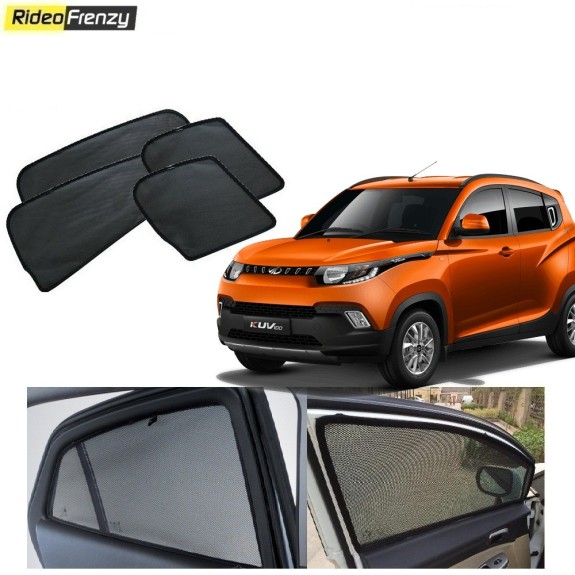 Buy Mahindra KUV100 Magnetic Car Window Sunshades at low prices-RideoFrenzy