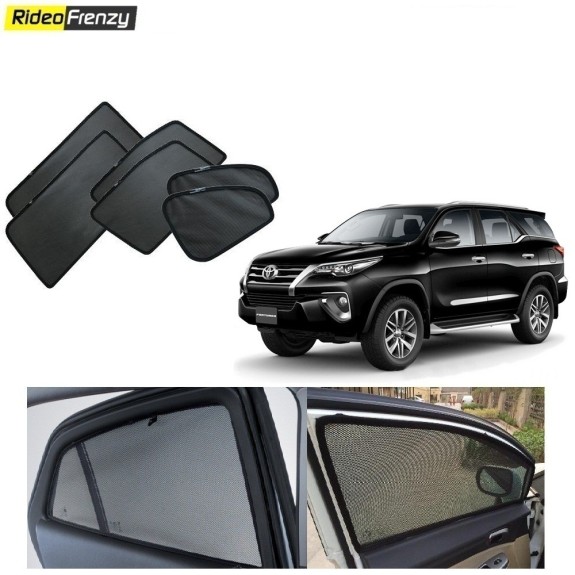 Buy New Toyota Fortuner Magnetic Car Window Sunshade-6pcs at low prices-RideoFrenzy