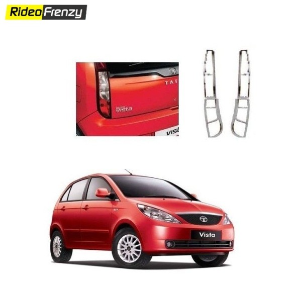 Buy Tata Indica Vista Chrome Tail Light Covers online at low prices-RideoFrenzy