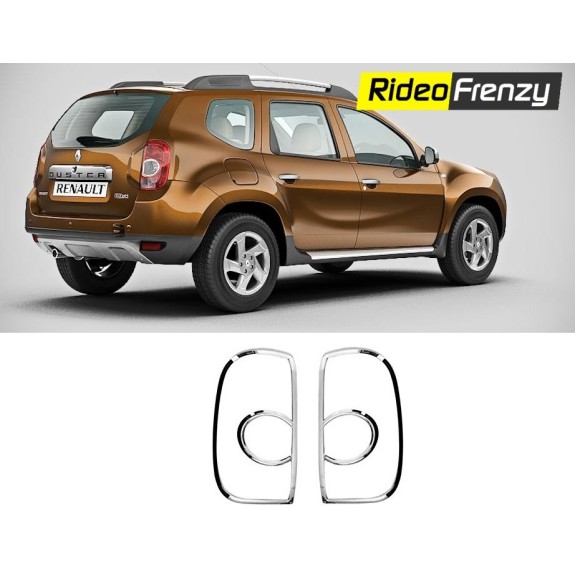 Buy Renault Duster Chrome Tail Light Cover at low prices-RideoFrenzy