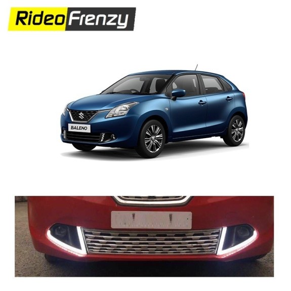 Buy Maruti Baleno POWER Led DRL Day Time Running Lights at low prices-RideoFrenzy