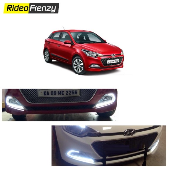 Buy Hyundai Elite i20 Power LED DRL-Day Time Running Lights at low prices-RideoFrenzy
