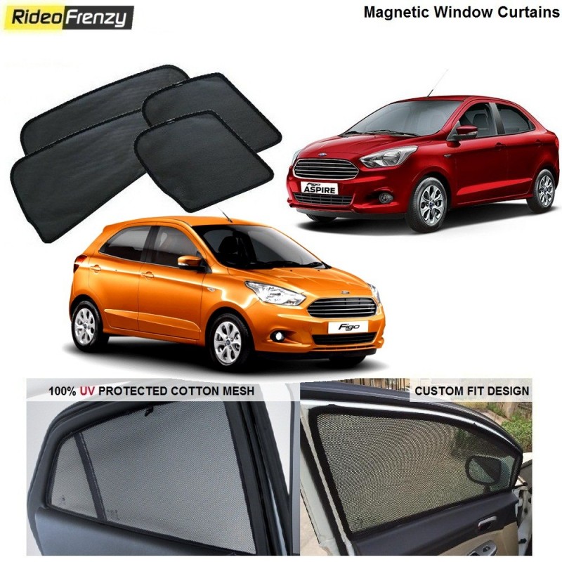 Buy Figo Aspire/New Figo Magnetic Car Window Sunshades at low prices-RideoFrenzy