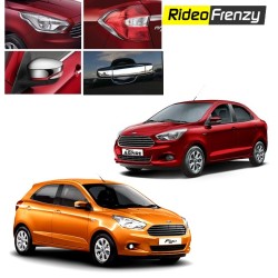 Buy Figo Aspire/New Figo Chrome Combo Set of headlight,Tail lights,Mirror covers,Handles at low prices-RideoFrenzy