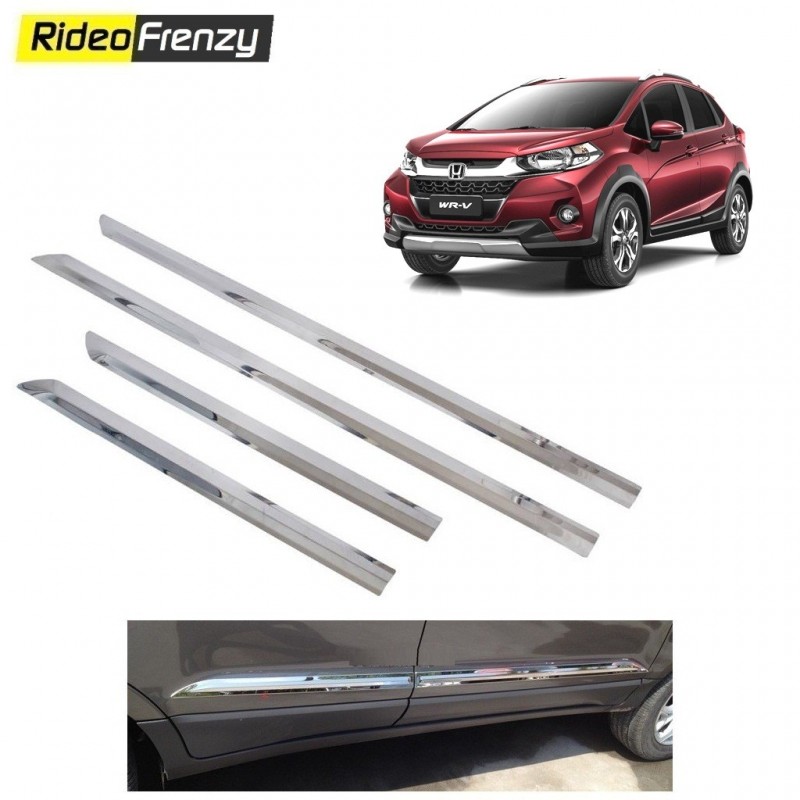 Buy Honda WRV Stainless Steel Chrome Side Beading at low prices-RideoFrenzy