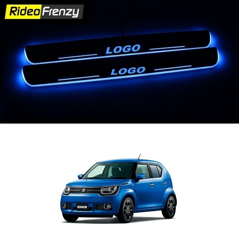 Buy Maruti Ignis 3D Power LED Illuminated Sill/Scuff Plates at low prices-RideoFrenzy