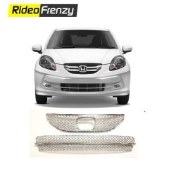 Buy Honda Amaze Old Model Front Chrome Grill Covers at low prices-RideoFrenzy