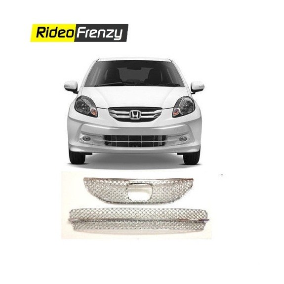 Buy Honda Amaze Old Model Front Chrome Grill Covers at low prices-RideoFrenzy