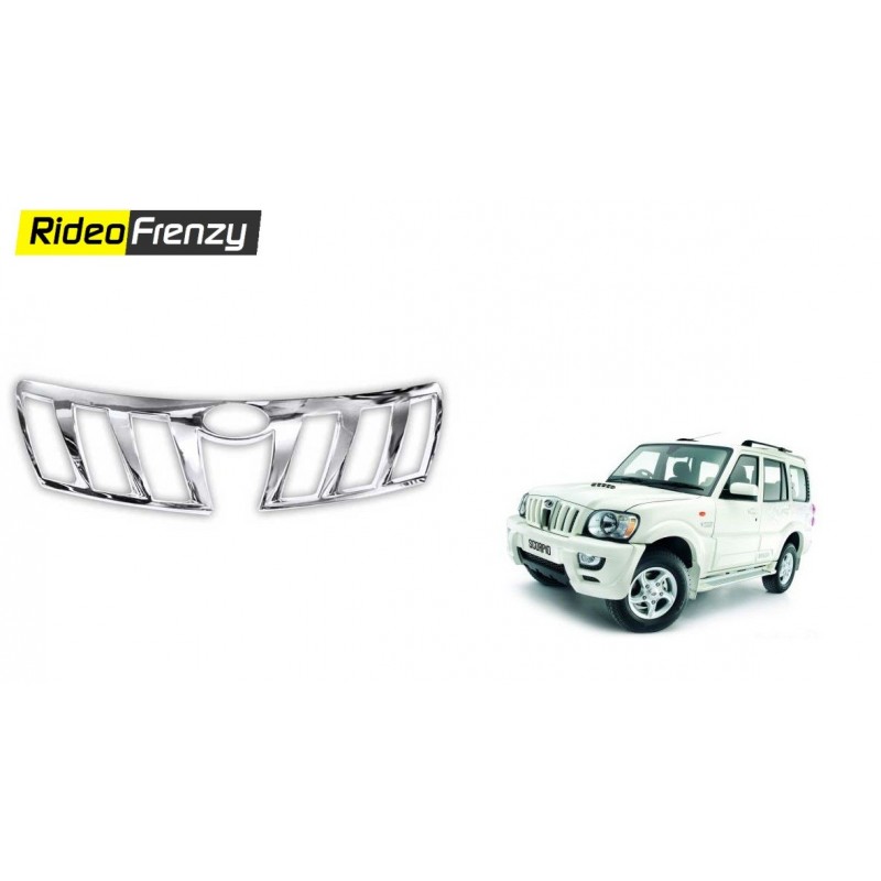 Buy Mahindra Scorpio Front Chrome Grill Covers at low prices-RideoFrenzy