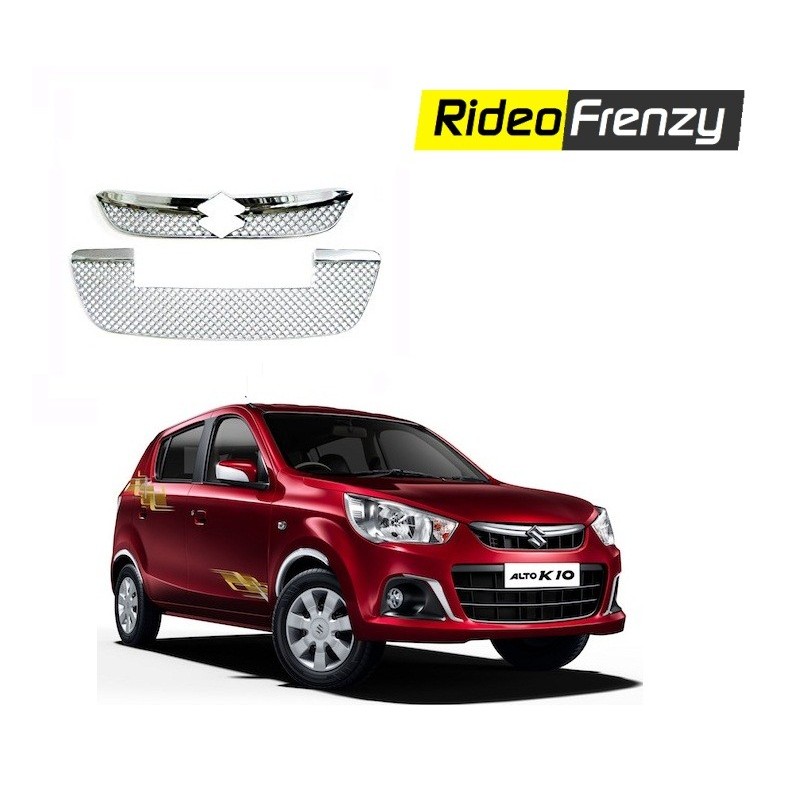 Buy New Maruti Alto K10 Front Chrome Grill Covers at low prices-RideoFrenzy