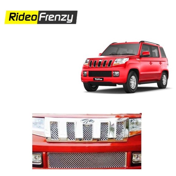 Buy Premium Finish Mahindra TUV300 Chrome Grill at low prices-RideoFrenzy