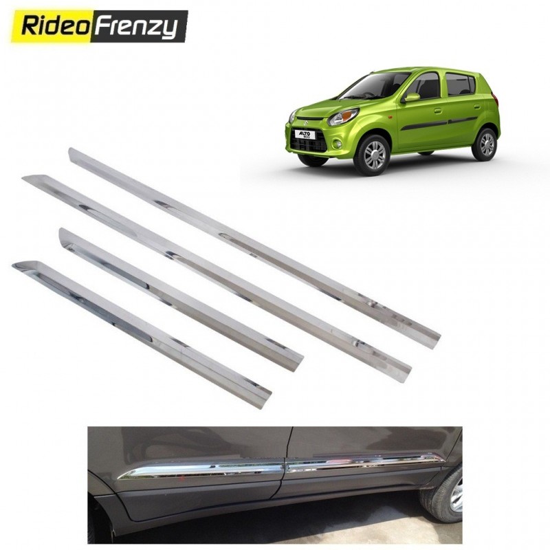 Buy Triple Layered New Alto 800 Chrome Side beading at low prices-RideoFrenzy