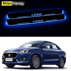 Buy Maruti Dzire 2017 Illuminated Scuff Plates | 3D Power LED | Acrylic Glass Finish